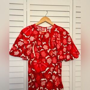 RHODE x Target - Floral Maxi Dress with Ruffle Sleeve - Size 8